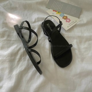Giày Sandal PongShoes đế bệt quai mảnh FULL BOX - Mã 1426