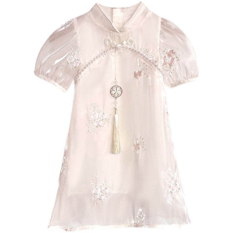 Đầm Sườn Xám Thời Trang Mùa Hè 2022 Mới Yangqi Phong Cách Trung Hoa Cho Bé Gái