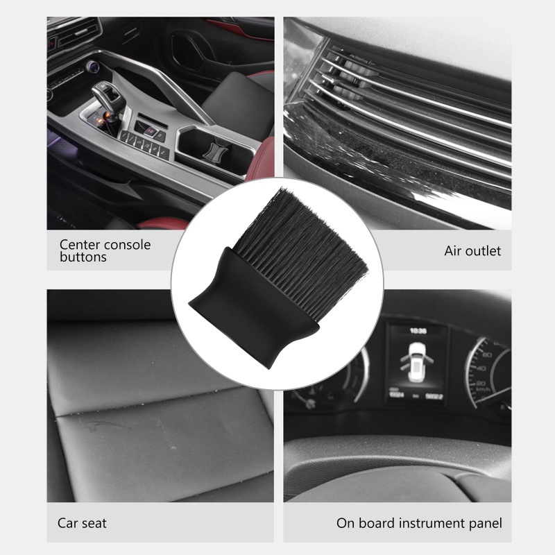 1 Bàn Chải Lông Mềm Mật Độ Cao Vệ Sinh Lỗ Thông Gió Xe Hơi