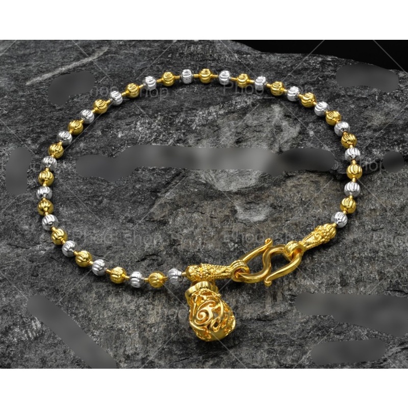 Vòng Tay May Mắn Nữ Vòng Tay Bi Tròn Túi Tiền Lắc Tay Bi Vàng Vòng Tay Túi Tiền Tài Lộc Thái Lan