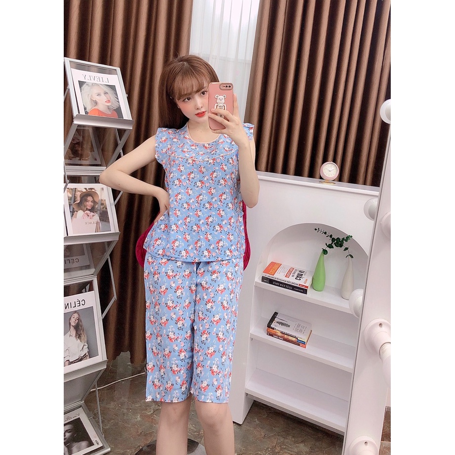 Đồ Bộ Nữ Lụa Mặc Nhà Bộ mặc nhà dành cho nữ Bộ bô mặc nhà tay cách tiền dễ mặc-LUADOL5