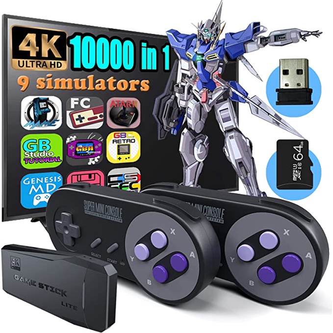 Máy Chơi Game Cầm Tay Không Dây 2022 M8 4K HD 2.4G Hỗ Trợ PS1 ATARI TV Cổ Điển