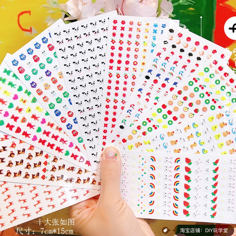 Dán Móng Tay Cho Bé- Sticker 3D Dễ Thương-Đáng Yêu- Sinh Động- Bé Trai Bé Gái Đều Dùng Được