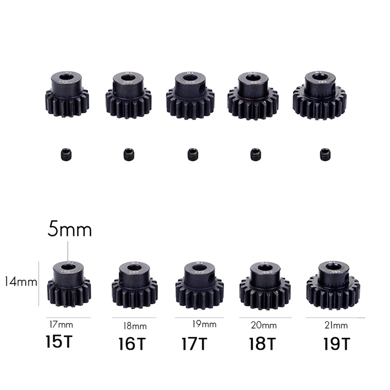 1 Bánh Răng Kim Loại M1 5Mm Cho Mô Hình Xe Hơi Điều Khiển Từ Xa 1 / 10 11T