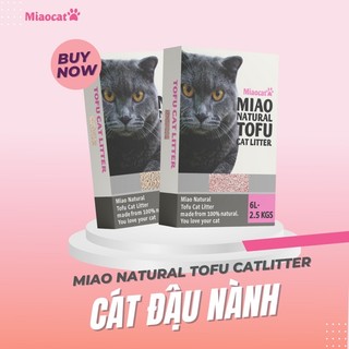 Cát đậu nành MIAO khử mùi tốt vệ sinh cho mèo 6L