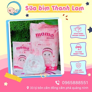 Bỉm dán momo diamond ⚡ giá cực tốt ⚡ tã bỉm dán quần co giãn 360 đủ size cho bé yêu