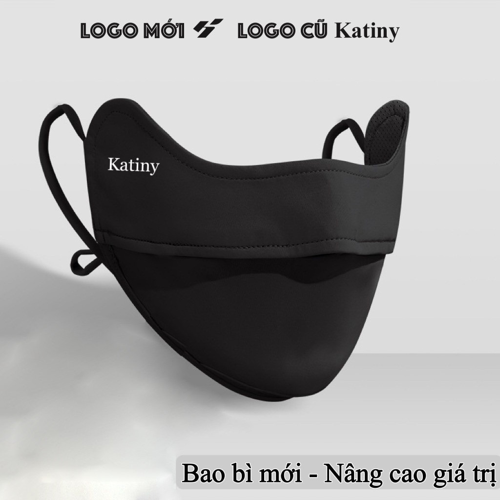 Khẩu Trang Chống Tia UV Chống Nắng UPF 50+ Đẹp Thời Trang HANGKAT KATINY Màu Đen