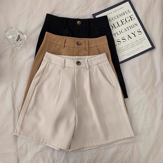 Quần đùi nữ short cạp cao vải thái cao cấp