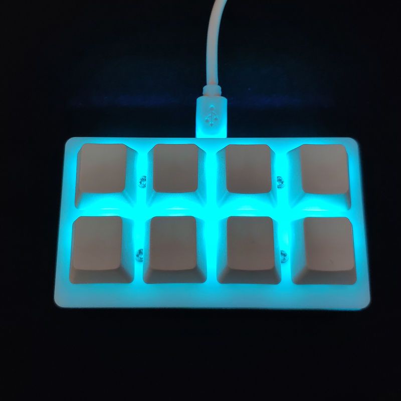 Bàn Phím Cơ 8 Phím Mini Một Nút Bấm Hỗ Trợ Chơi Game OSU