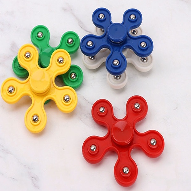 Con quay spinner cho bé, con quay mini 5 cánh bằng nhựa giá rẻ làm quà tặng học sinh