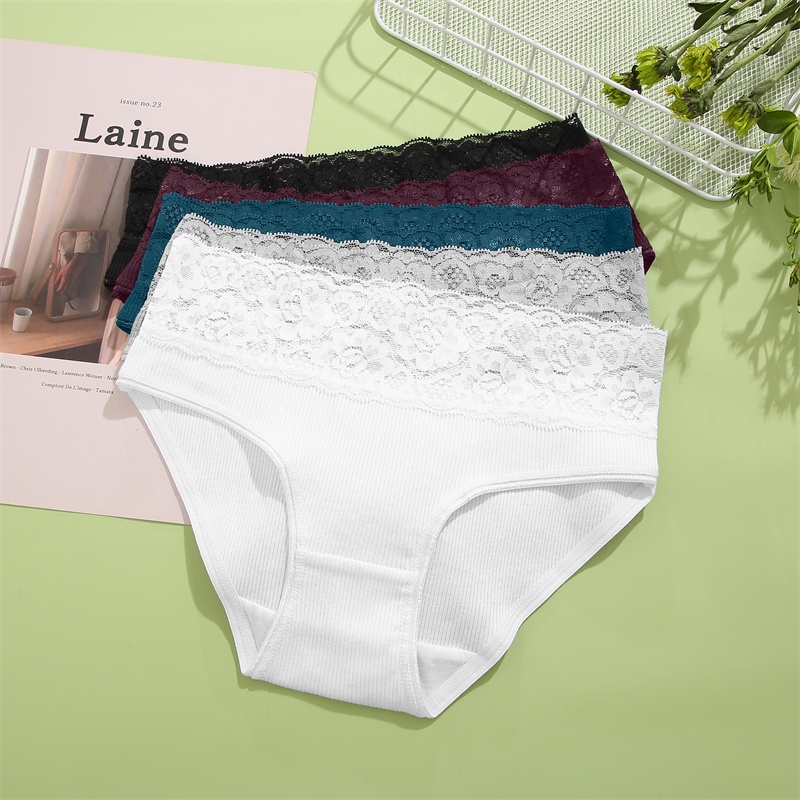 Cute Byte Set 2 Quần Lót Nữ Lưng Thấp Phối Ren Dễ Thương 8 Màu Lựa Chọn