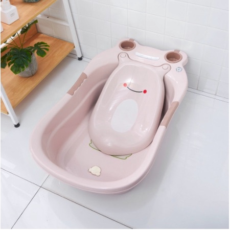 Chậu tắm cho bé sơ sinh Việt Nhật, Mẹ bé Carrot, Thau tắm bé hình chú ếch bền đẹp