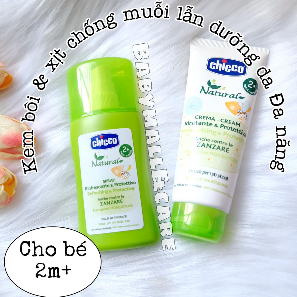 Kem bôi & xịt đa năng xua muỗi CHICCO cho bé 2m+