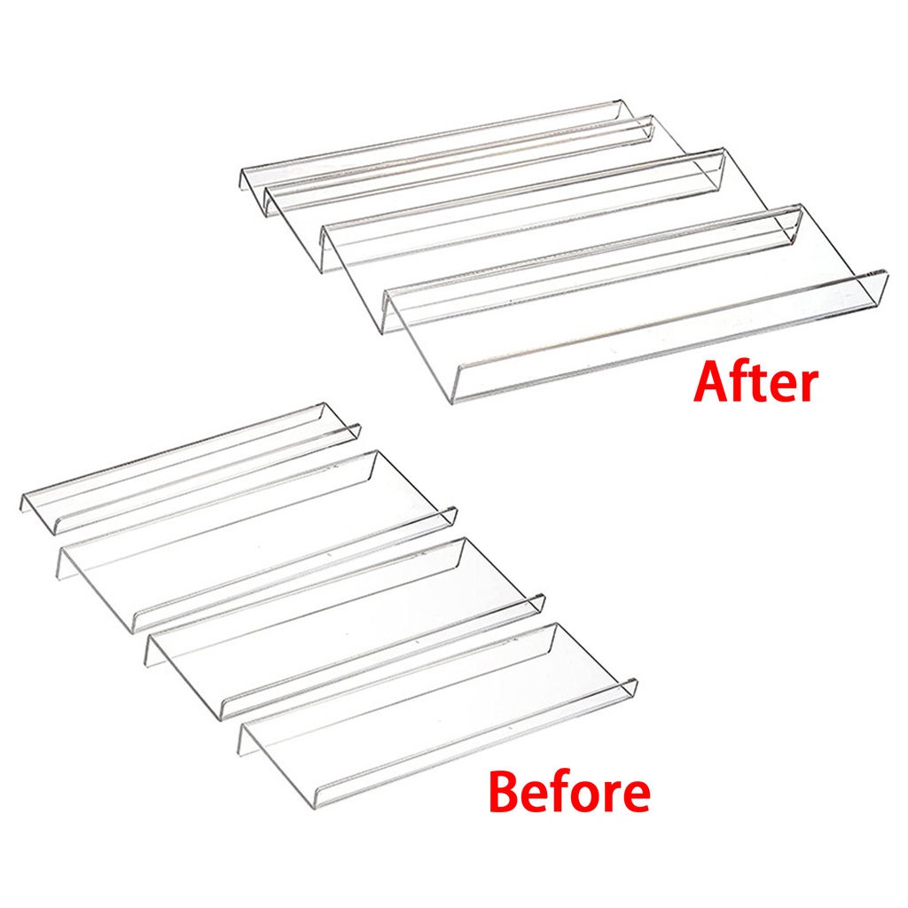 [Kesoto1] Khay Đựng Gia Vị 4 Tầng Bằng Acrylic Có Thể Mở Rộng Cho Tủ Bếp / Lọ Gia Vị Có Thể Xếp Chồng