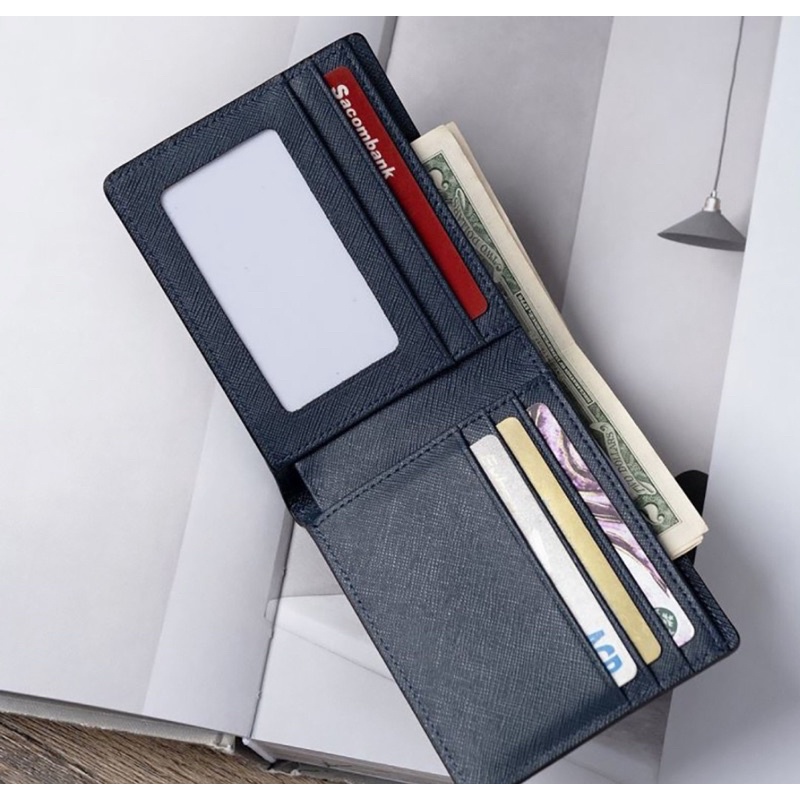 Ví da nam chất liệu da bò thật thương hiệu VACHINO-VN008