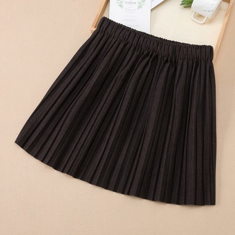 Chân Váy Ngắn Xếp Ly Phong Cách Phương Tây Thời Trang Thu Đông Mới 2021 Dành Cho Bé Gái