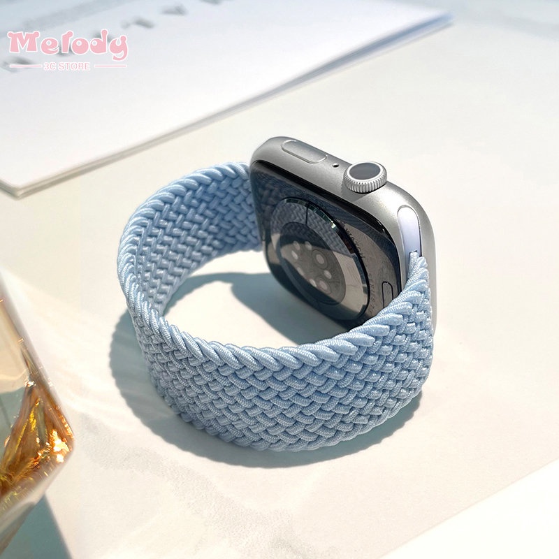 Dây Đeo Nylon Co Giãn Cho Đồng Hồ Thông Minh iwatch ultra 8 7 49mm 45mm 41mm iwatch series se 6 5 4 3 40mm 44mm 42mm 38mm
