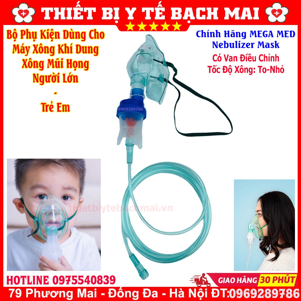 Mask Khí Dung - Mặt Nạ Xông Mũi Họng Dùng Cho Máy Xông Khí Dung Các Loại