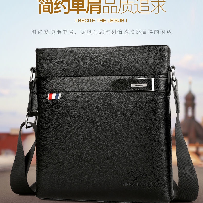 Túi Đeo Chéo Adidas Bằng Da Chống Thấm Nước Thời Trang Cho Nam