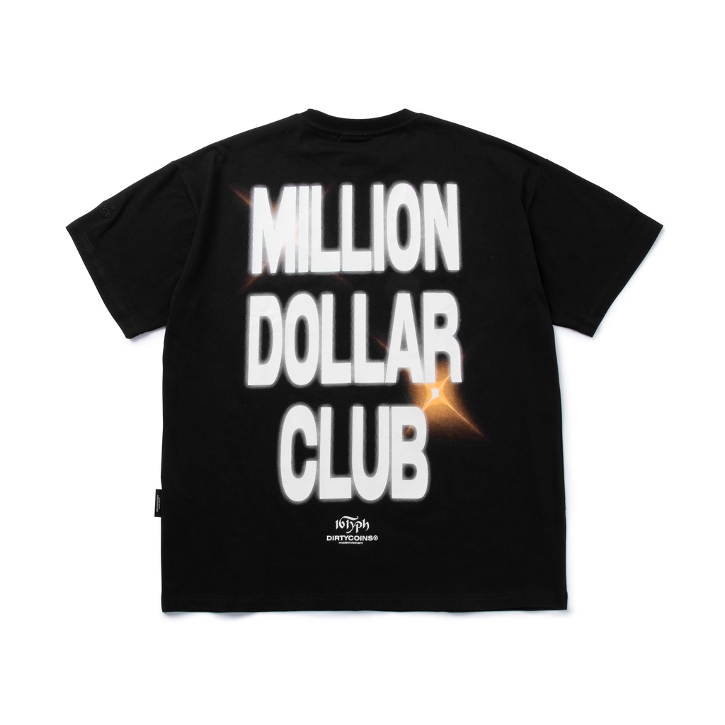 Áo Thun DirtyCoins x 16 Typh - Million Dollar Club: Bling T-shirt - Black