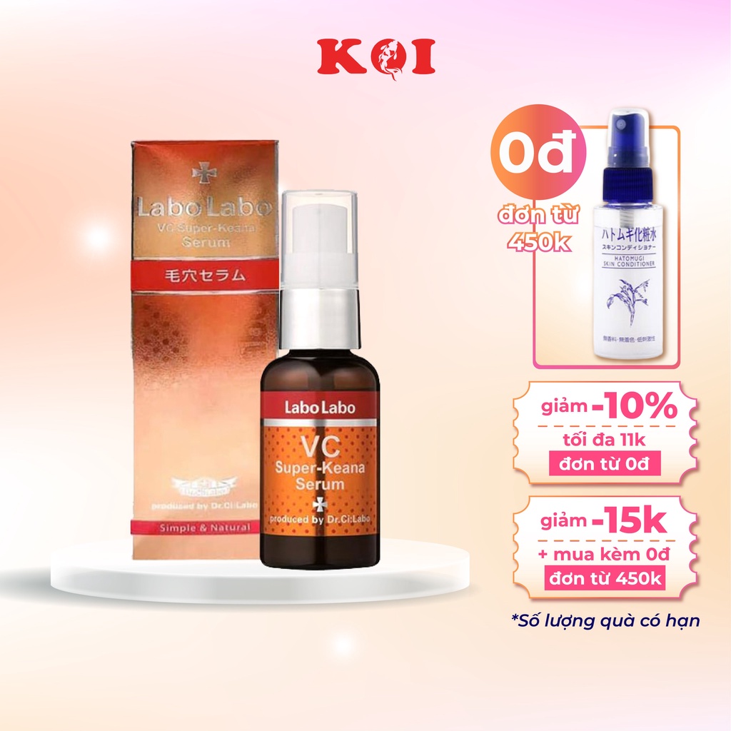 Tinh chất serum dưỡng da thu nhỏ lỗ chân lông Labo Labo Super Keana Serume 40ML mẫu mới Nhật Bản