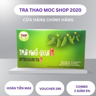 Trà Khổ Qua Túi Lọc THP Thanh Nhiệt Hộp 25 gói trà (2g/gói)