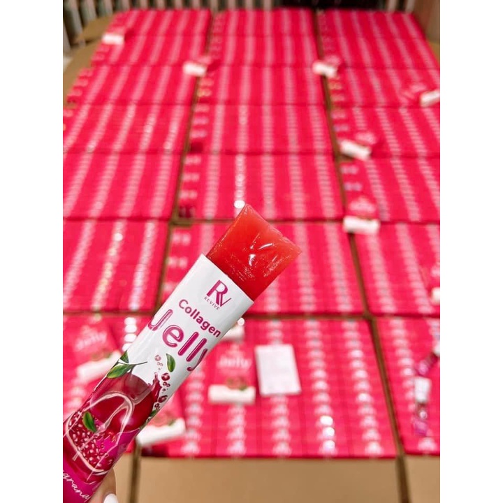 Thạch Lựu Trắng Da Thuỵ Sĩ Revive Jelly Collagen - Full Hộp