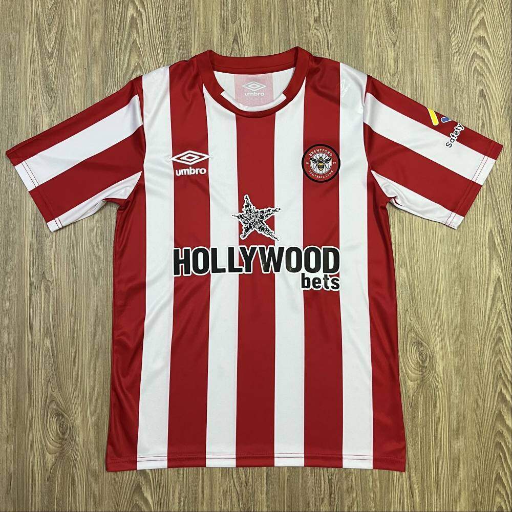 Áo Bóng Đá Vải Nỉ Brentford Cho Người Lớn