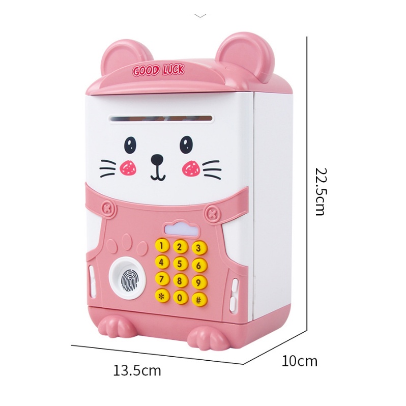 Két sắt vân tay điện tử mini tiết kiệm tiền - Siêu dễ thương - Quà tặng cho bé