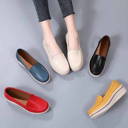 Giày Lười Mũi Tròn Thời Trang Xuân Thu Cho Nữ