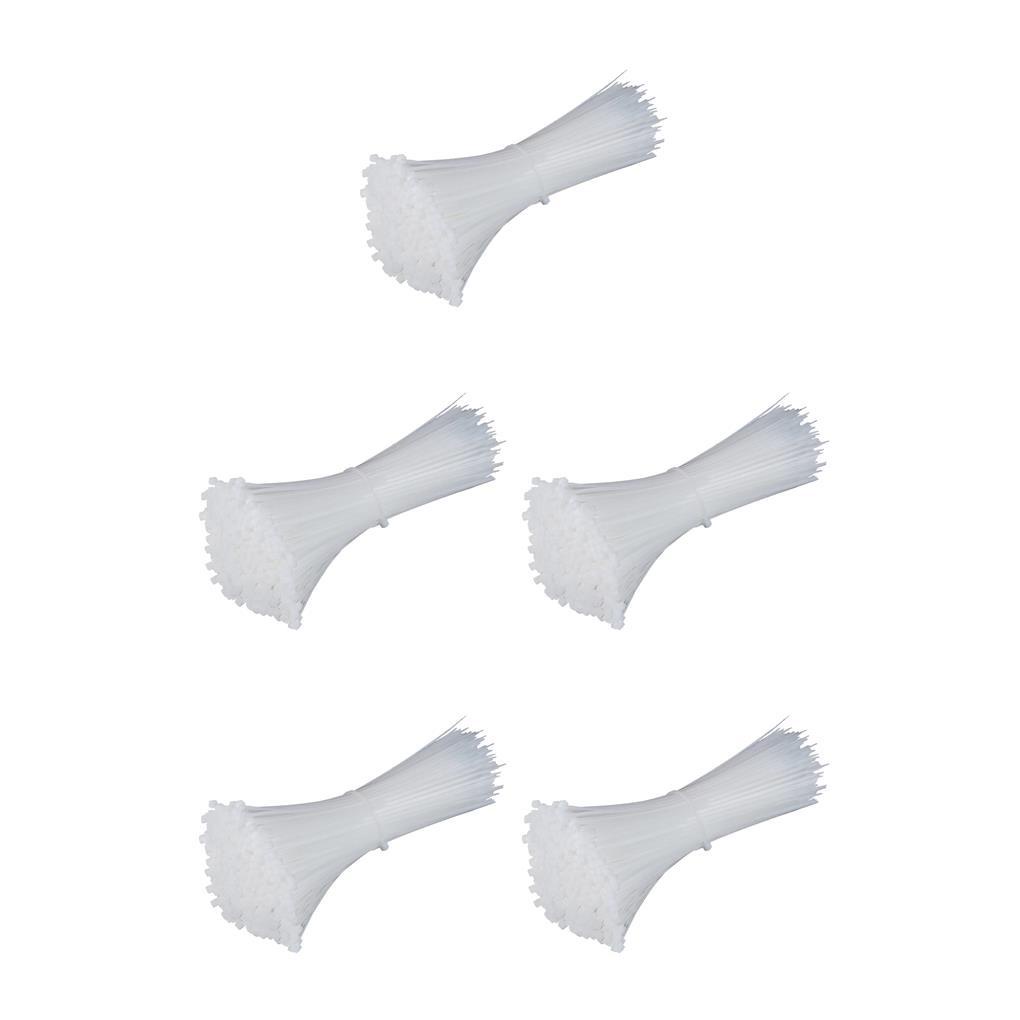 1 / 2 / 3 / 5 Dây Rút Nhựa Nylon Tự Khóa 3x150mm Màu Đen Có Thể Tái Sử Dụng