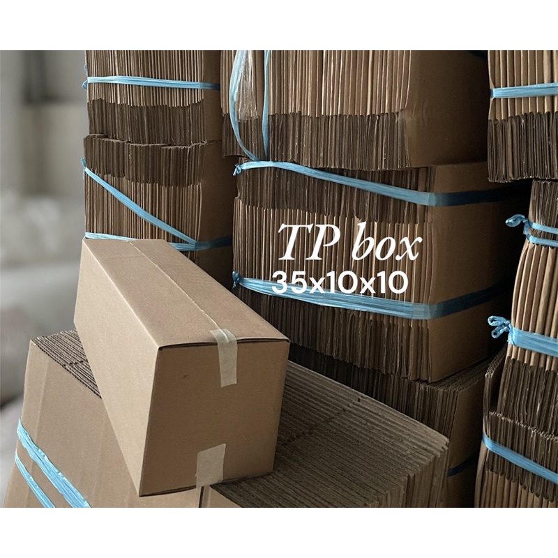 Thùng carton size 35x10x10 đóng hàng hoá - bộ 10 hộp