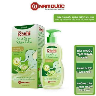 Sữa tắm gội thảo dược ích nhi 200ml