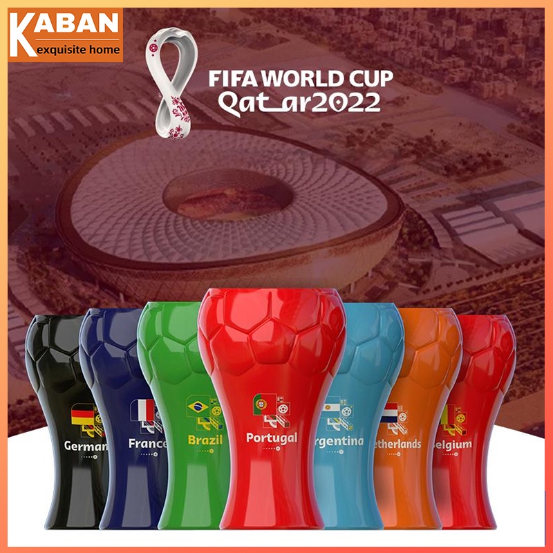 Cúp Thế Giới Qatar 2022 Cốc Nước Cốc Bia Cốc Sáng Tạo Lưu Niệm Bóng Đá Cốc Lưu Niệm Quà Tặng Người Hâm Mộ Brazil Argentina Đức Pháp Messi Neymar