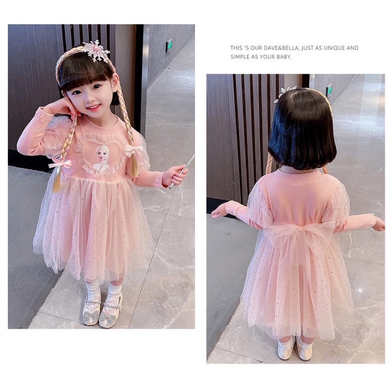 Váy công chúa elsa  bồng bềnh