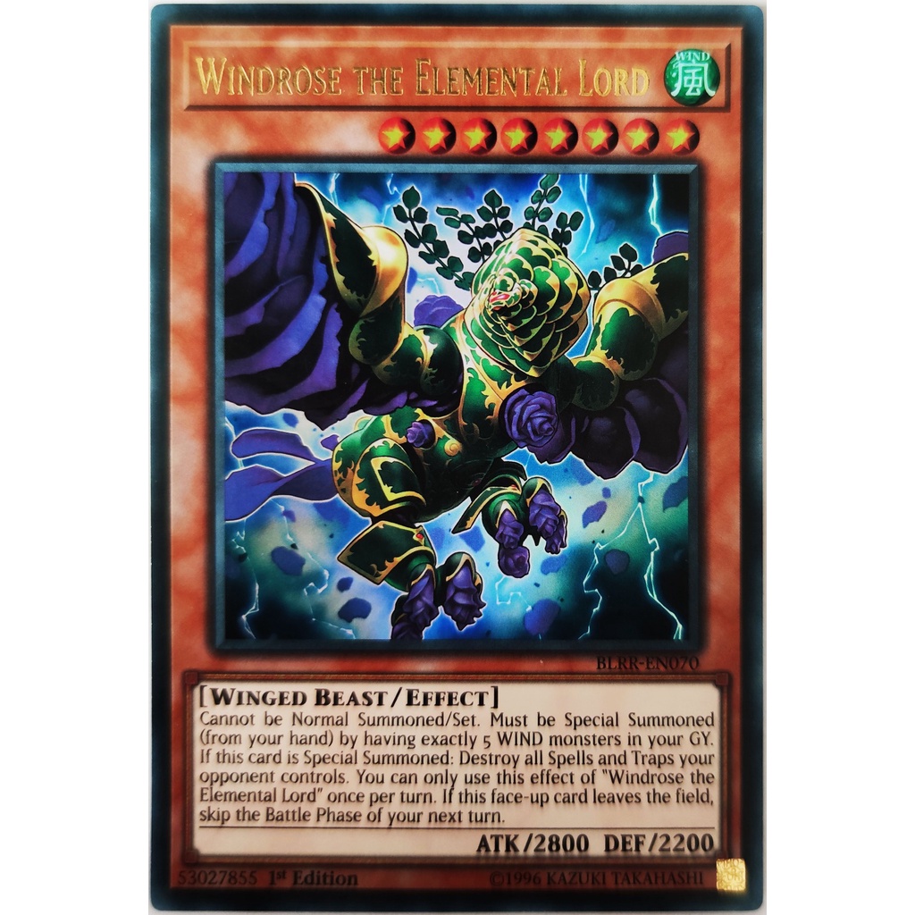 [Thẻ Yugioh] Windrose the Elemental Lord |EN| Ultra Rare
