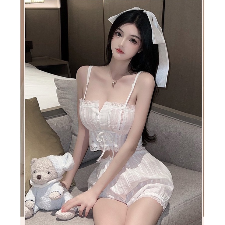 Bộ ngủ 2 dây sexy dễ thương 5092