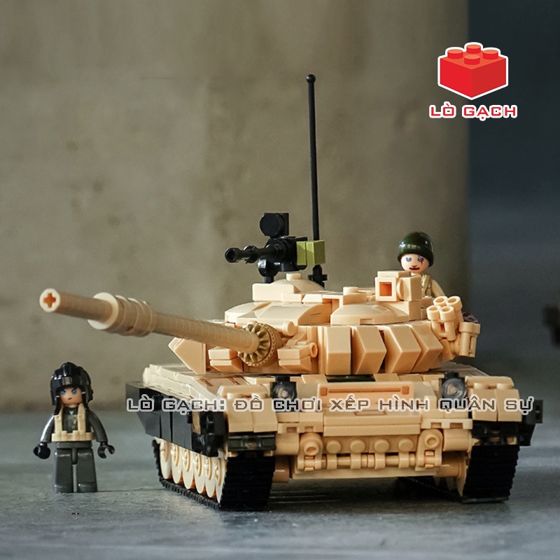 Bộ xếp hình xe tăng T72B3 T72M1 quân đội Liên Xô Nga 770 chi tiết