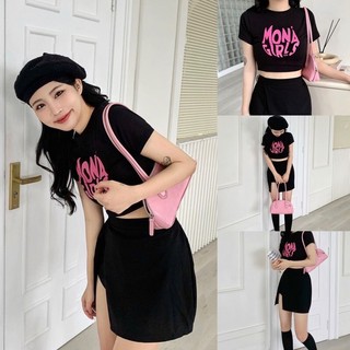 Áo croptop thun cotton 4 chiều co giãn MONA CROPTOP capnhatxuhuong