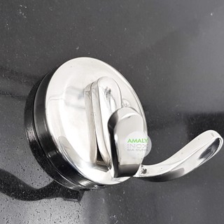 Móc áo đơn phóng tắm - 2 râu INOX 304 - móc áo inox, mắc áo inox