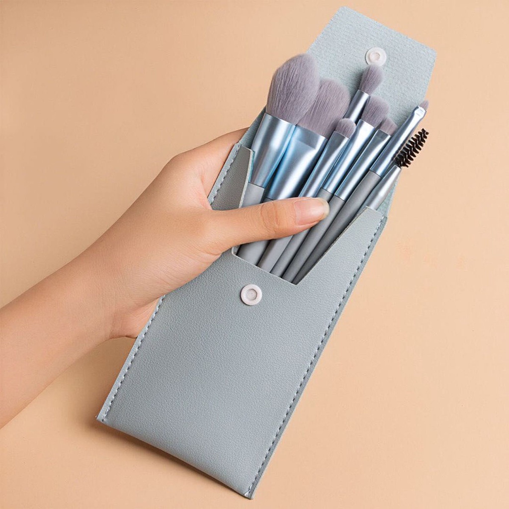 Bộ 8 Cọ Trang Điểm Toàn Diện Tiện Dụng Cho Người Mới Bắt Đầu