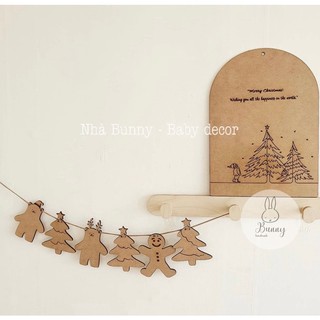 Set dây gấu và cây thông noel