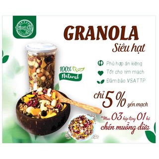 ngũ cốc hạt granola nhiều hạt dành ăn kiêng giảm cân,ăn vặt mẹ bầu