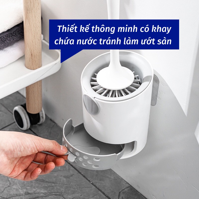 Cọ Bồn Cầu Cọ Nhà Vệ Sinh Tiện Dụng Thiết Kế Thông Minh LEON_OFFICIAL