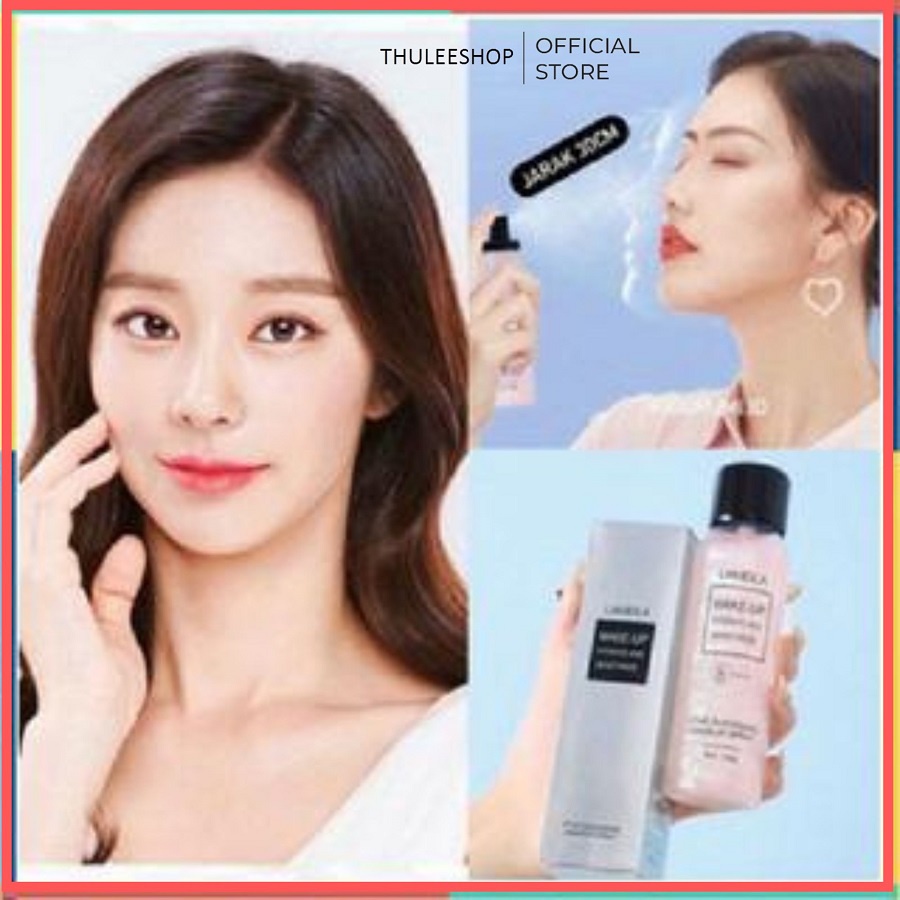 Xịt khóa makeup khóa nền cố định lớp trang điểm 12h có ánh nhũ Lameila