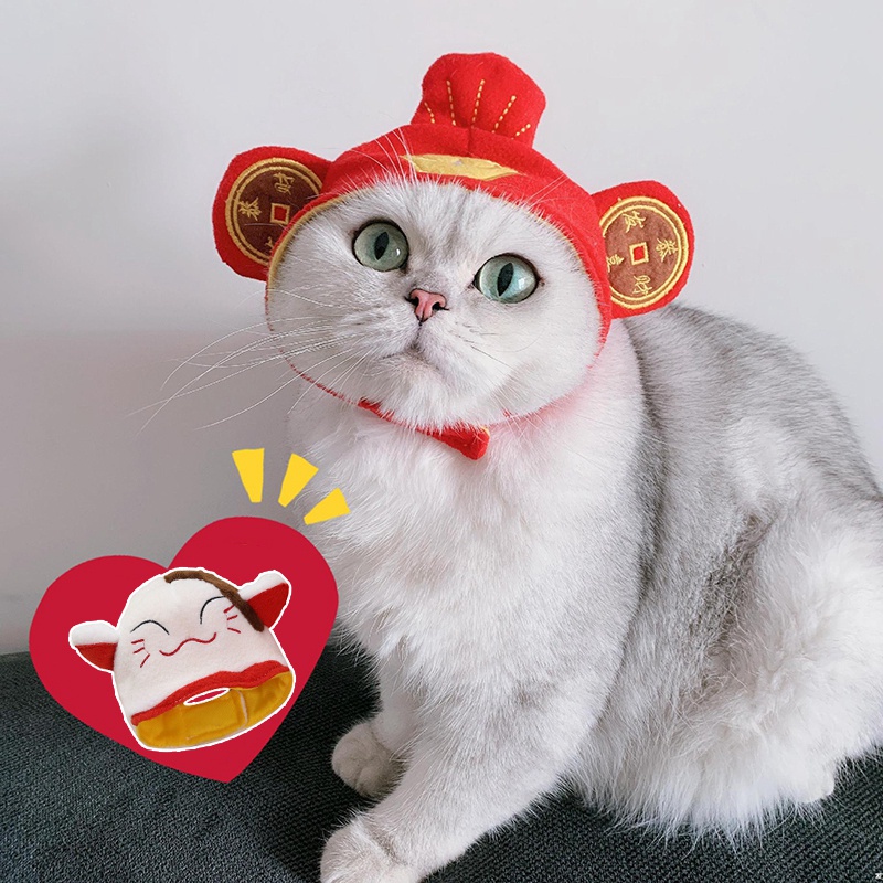 Mũ HIPIDOG thiết kế mừng năm mới xinh xắn đáng yêu dành cho thú cưng