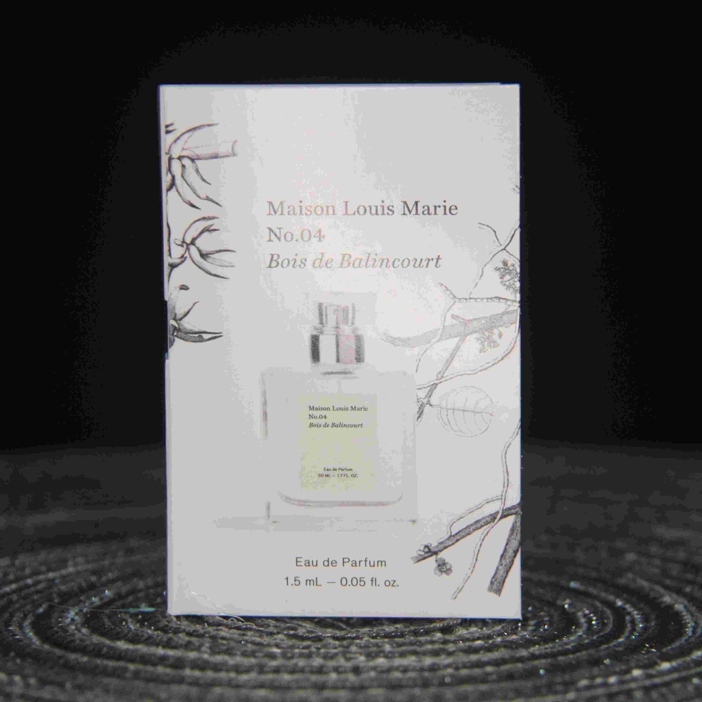 Nước hoa mini Maison Louis Marie No.04 Bois de Balincourt 1.5ml nhỏ nữ nam Hương thơm
