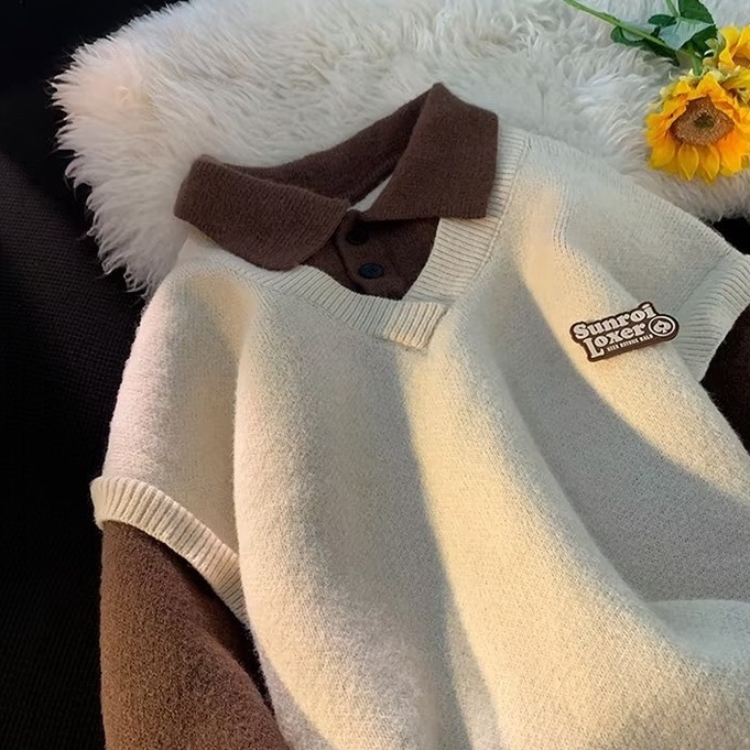 Áo Sweater Dáng Rộng Thời Trang Hàn Quốc Đơn Giản Dành Cho Nam