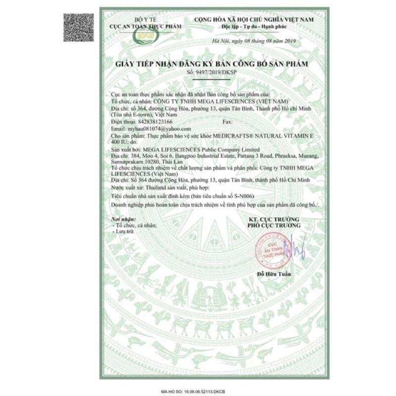 Enat 400 - vitamin E, giảm lão hóa