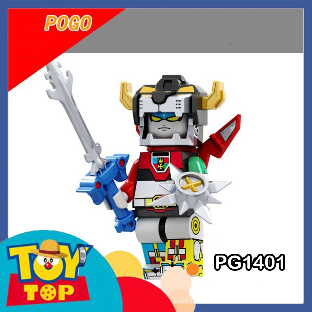 Đồ chơi lắp ráp mini nhân vật người máy robot dũng sĩ Hesman Voltron xếp hình mini POGO PG1149 PG1401